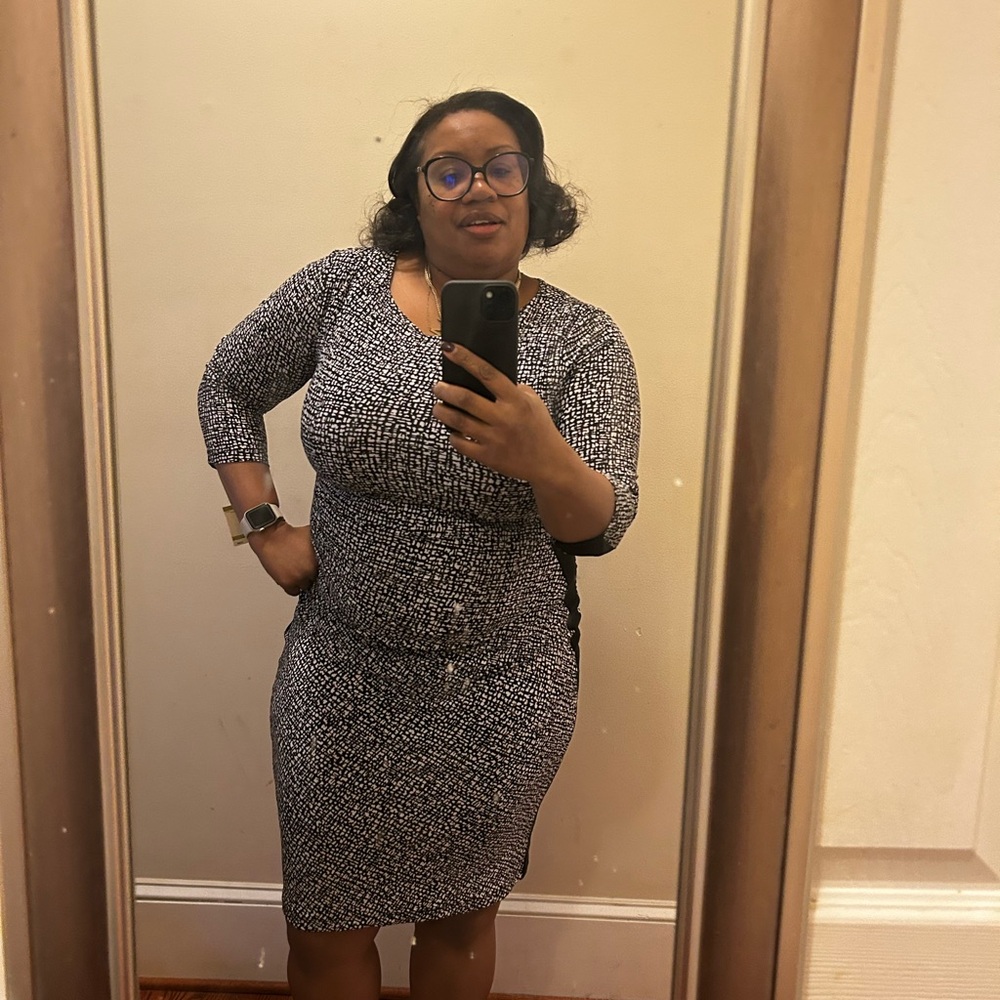 Anne Klein Black and White Dress